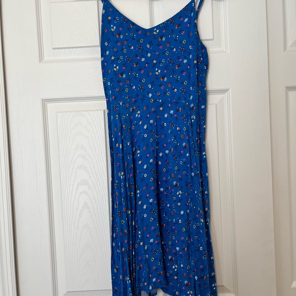 Old Navy Royal Blue Floral Midi Dress